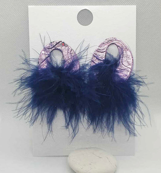 PHOENIX SHINE Earrings- Navy
