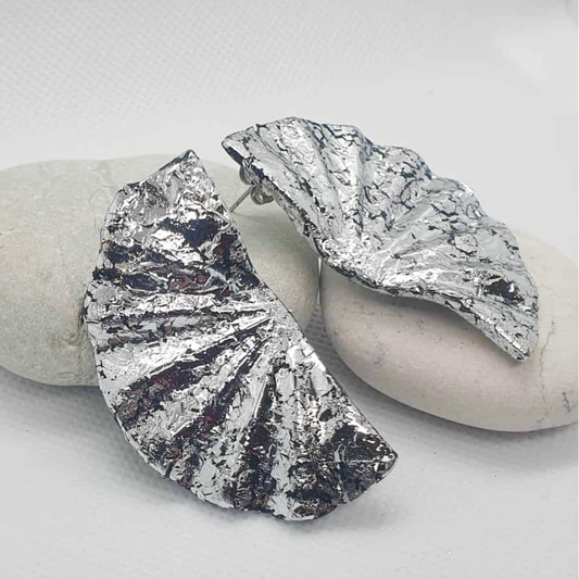FLUTTER Earrings- Silver