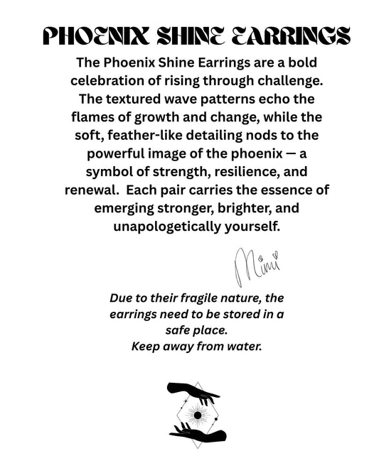 PHOENIX SHINE Earrings-Lilac, Navy & Teal