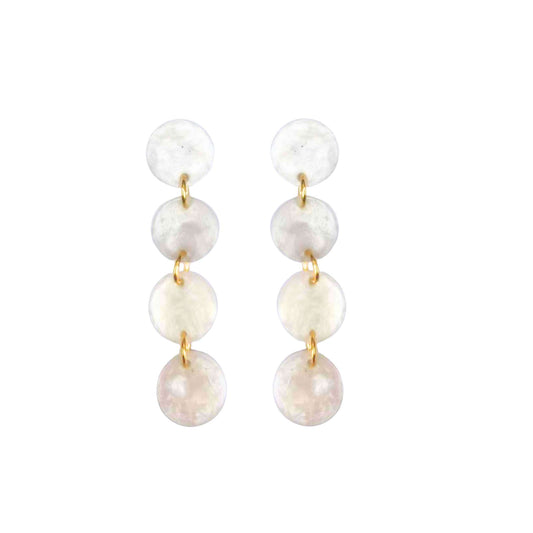 WINNIE Earrings- pearly white