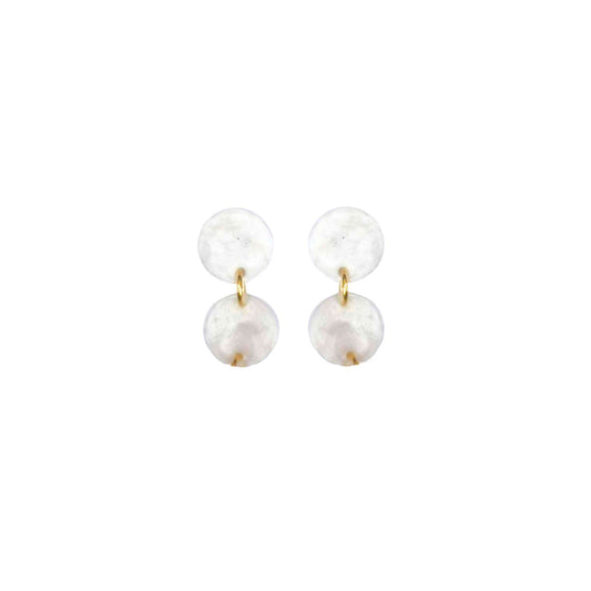WINNIE MINI Earrings- pearly white