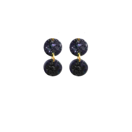 WINNIE MINI Earrings- Midnight Blue