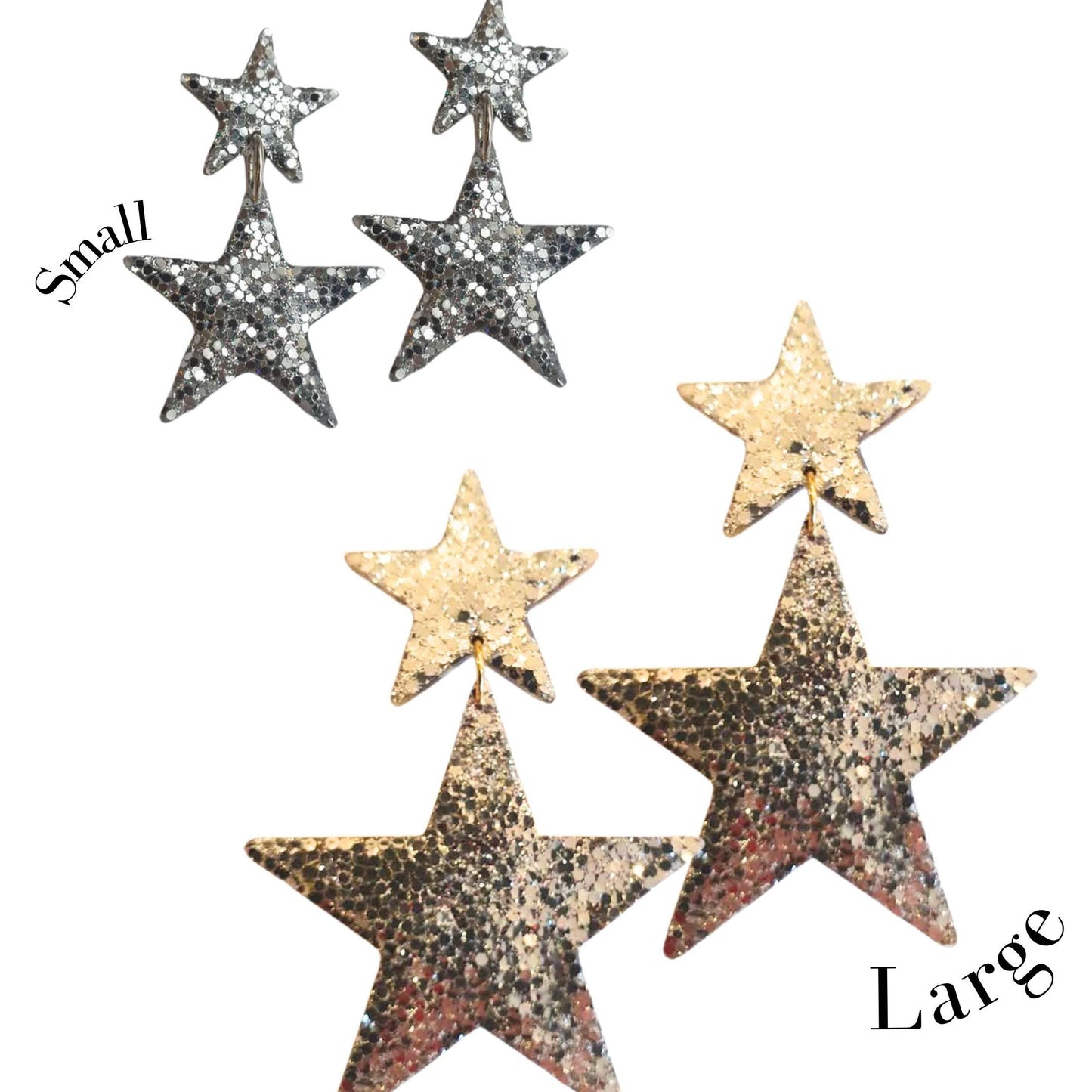 URBAN STAR Earrings - Silver & gold