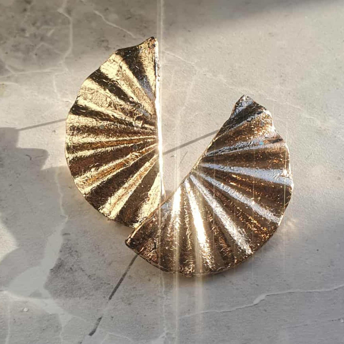 FLUTTER Earrings- Silver, Gold & Lilac